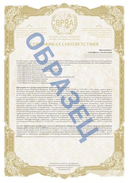 Образец Приложение к СТО 01.064.00220722.2-2020 Когалым Сертификат СТО 01.064.00220722.2-2020 